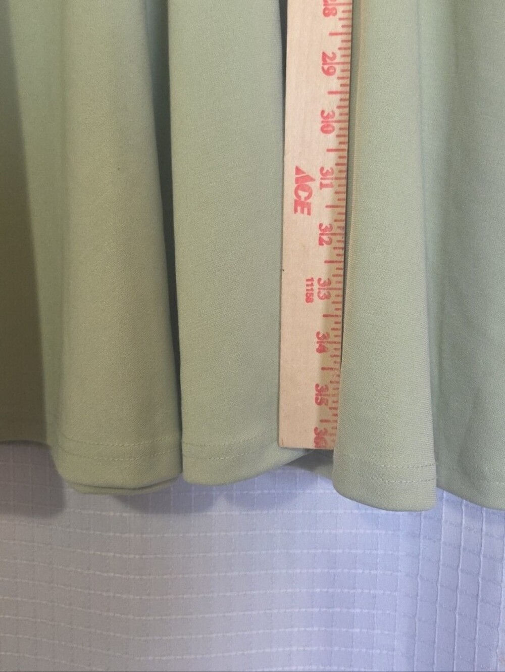 NWT 50s Style Sage Fit & Flare Dress Retro Vintage Inspired Tie Front Size Med - Picture 5 of 13